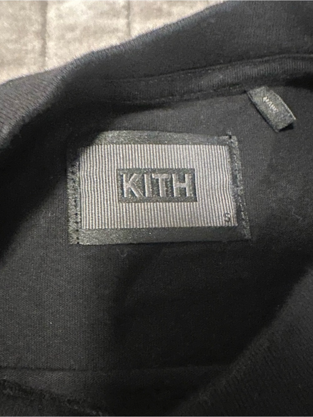 Kith Black Cropped Logo Tee Womens S - Picture 2 of 3